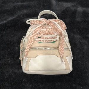 Steve Madden mini convertible backpack in white & green